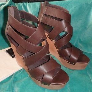 Dolce Vita Sancia Brown Leather Sandal